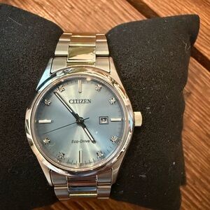 Citizen Women’s 33mm Silver and Blue Watch